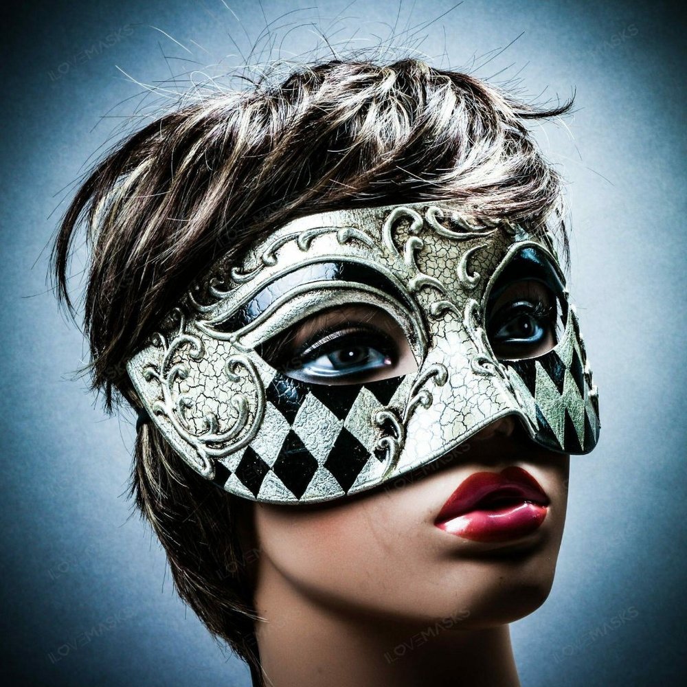 Venetian Eye Mask Classic Phantom Masquerade Ball Halloween Party Eye Mask